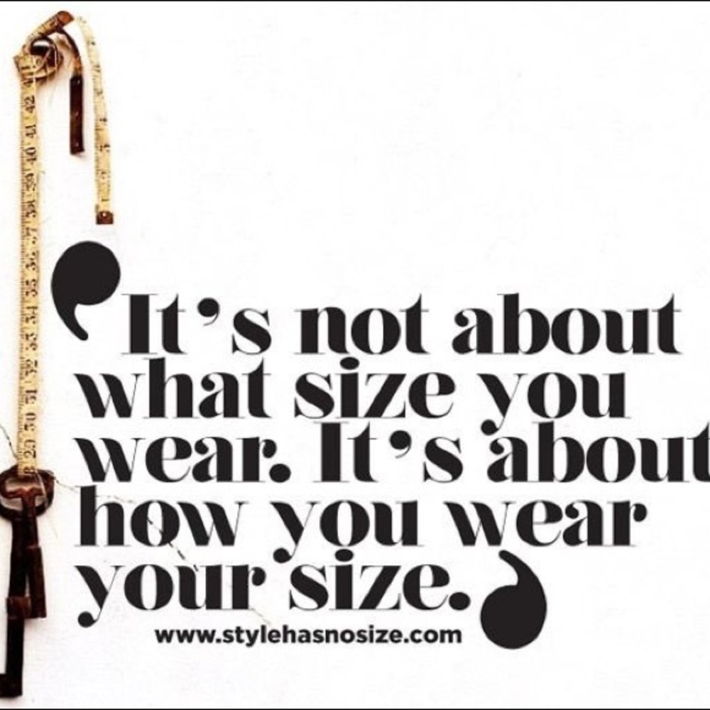 ITS NOT ABOUT WHAT SIZE YOU WEAR!!!
